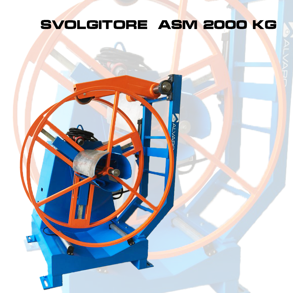 Dérouleur simple bobine-ASM-B-2000 Kg