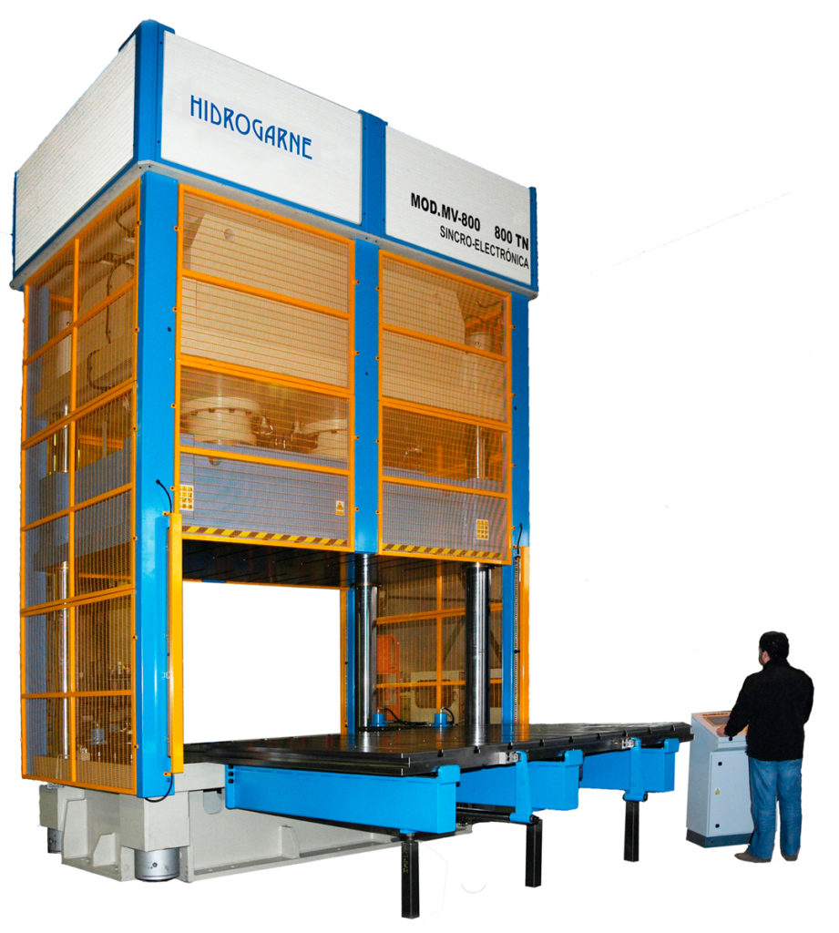 presse hydraulique à colonne hydrogarne série MV 800 T